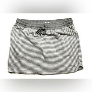 Maurice’s Gray Stripe French Terry Skirt